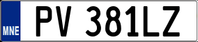 Trailer License Plate